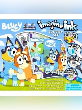 Bluey Imagine Ink 4-in-1 Activity Box Set By Bendon Mess Free Magic Ink NEW